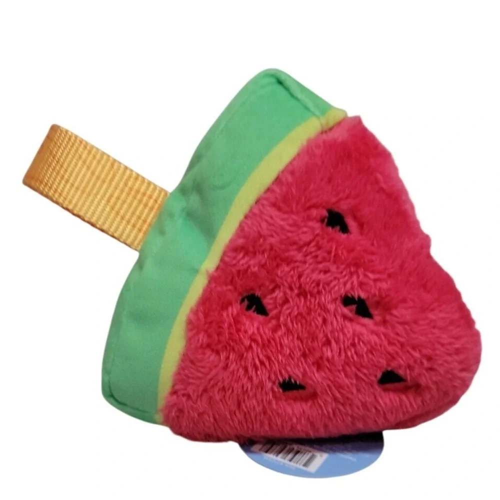 Bark Box‎ Slobbermelon Pop Watermelon Plush Dog Toy Red Green M/L New With Tags